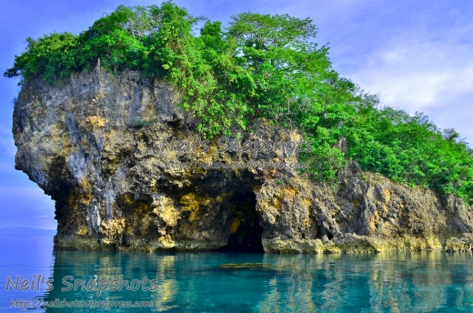 Typical islets found near the vicinity of Alubijod Cove in Nueva Valencia, Guimaras, Philippines.